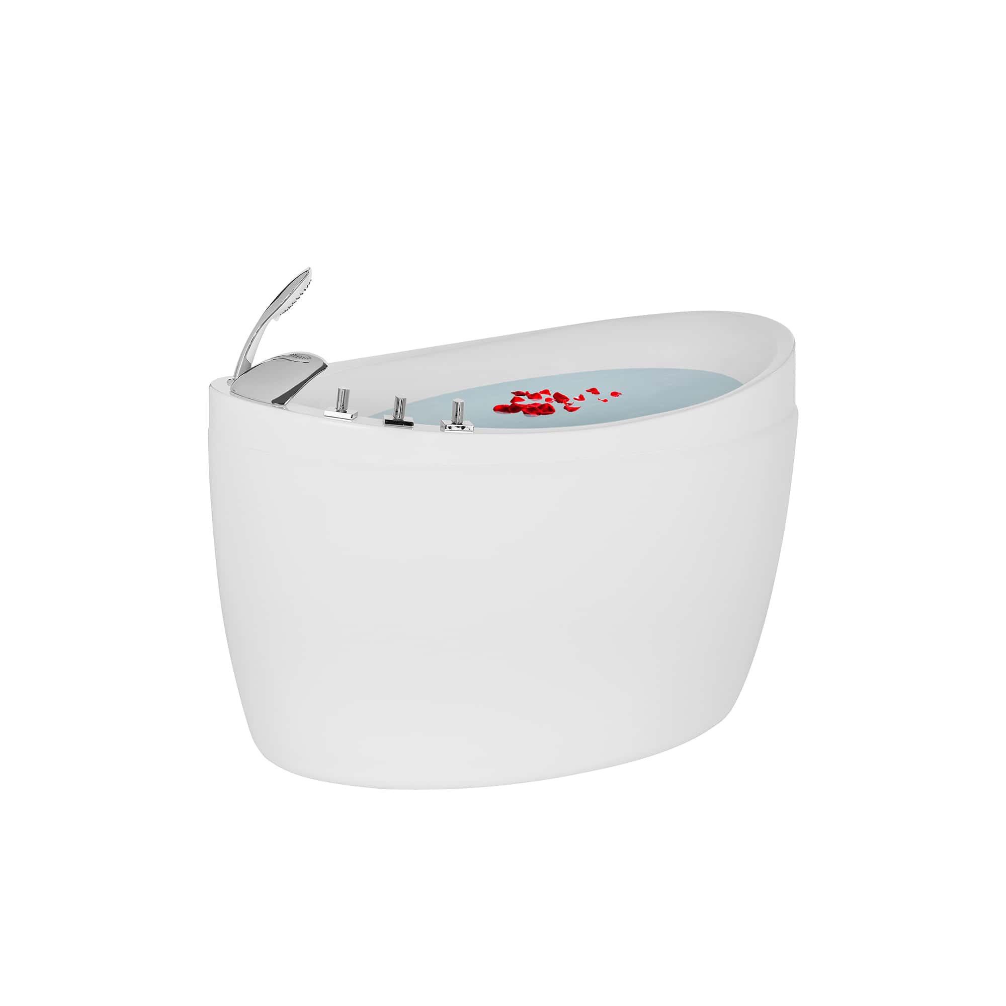 EMPV-48JT011-48" Freestanding Japanese-Style Air Massage Bathtub with Reversible Drain-5