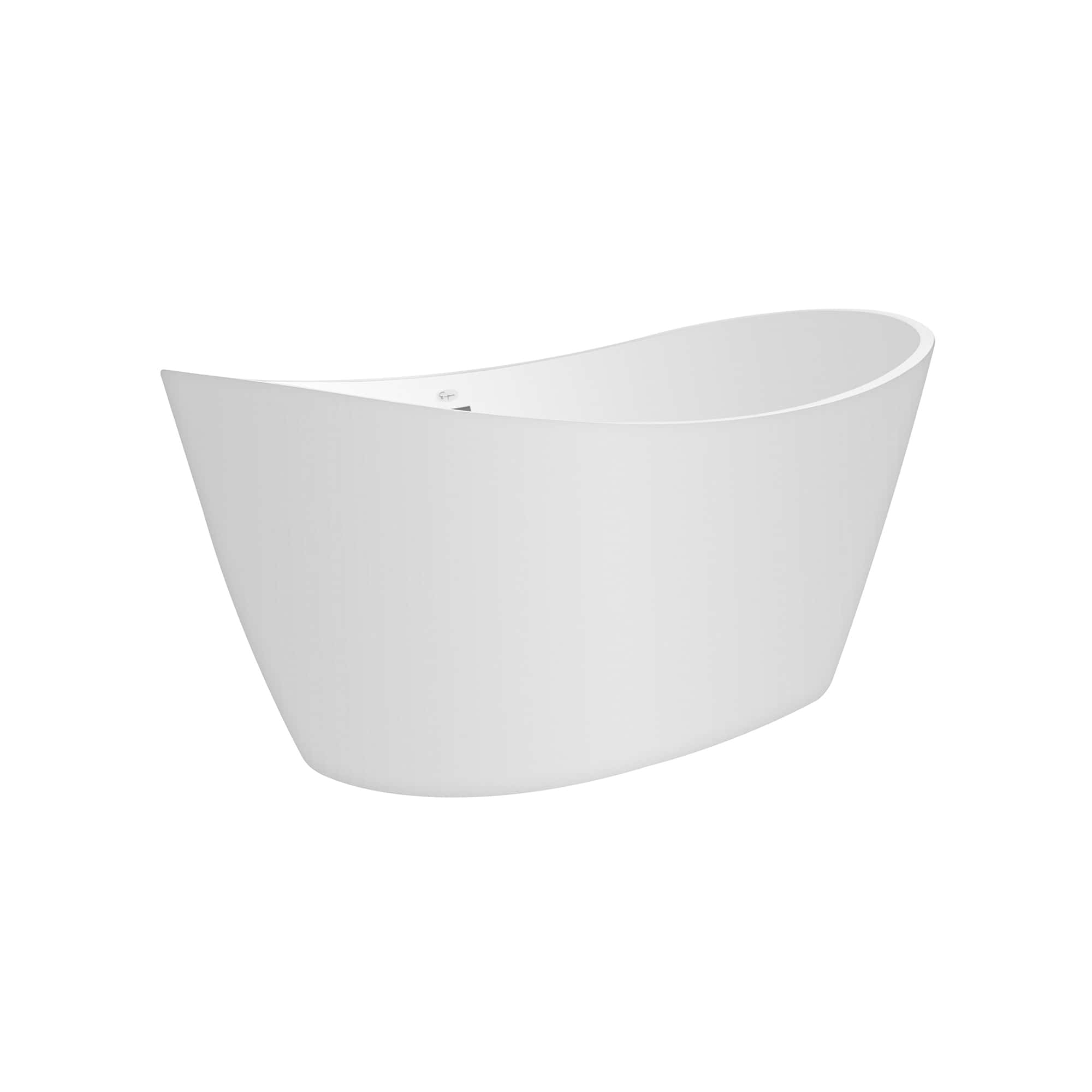 Empava-59FT1518 luxury freestanding acrylic soaking oval modern double-ended bathtub