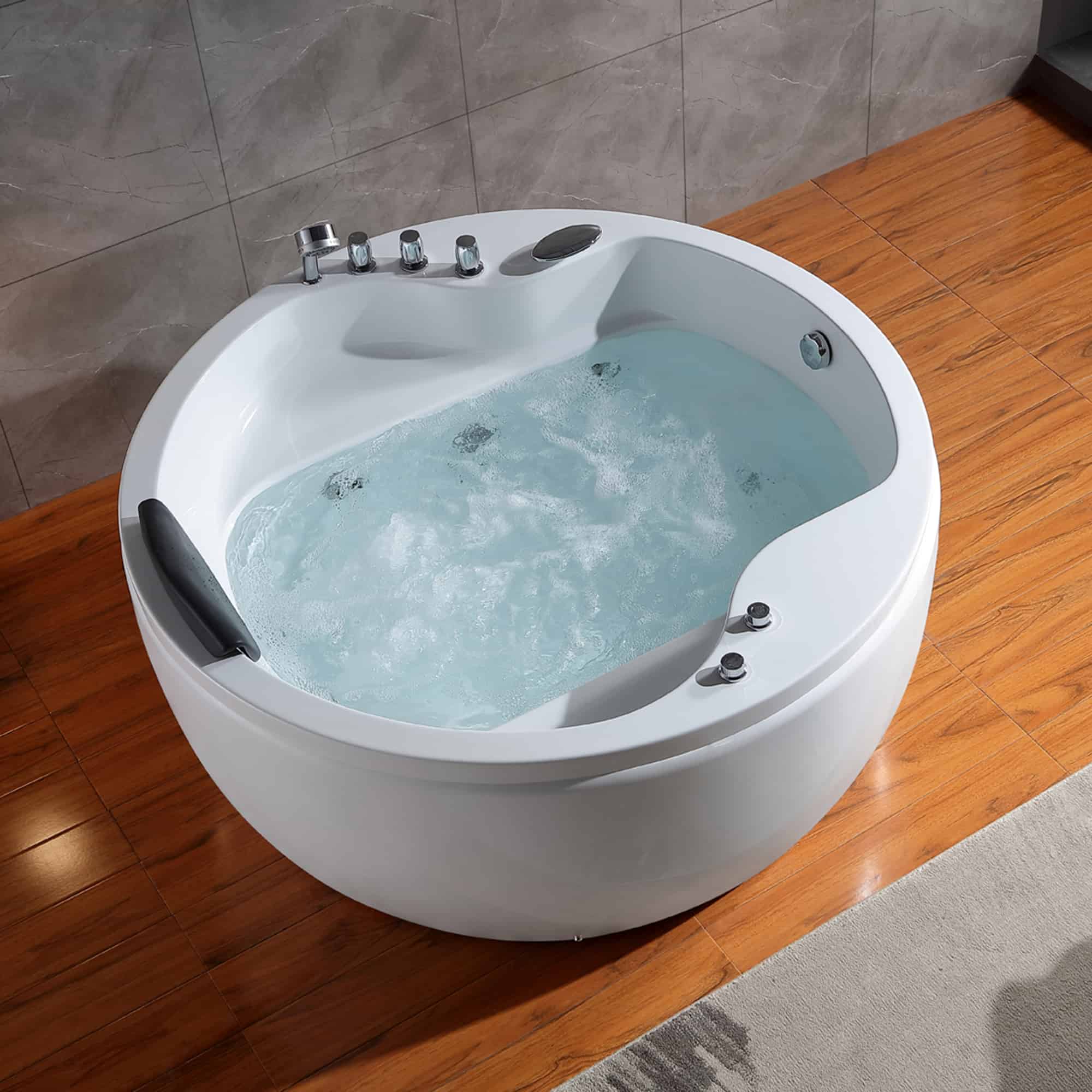 Empava-59JT005 whirlpool acrylic round modern bathtub