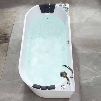 Empava-71AIS08-71" Freestanding Hydro Massage Whirlpool Bathtub with Center Drain-5