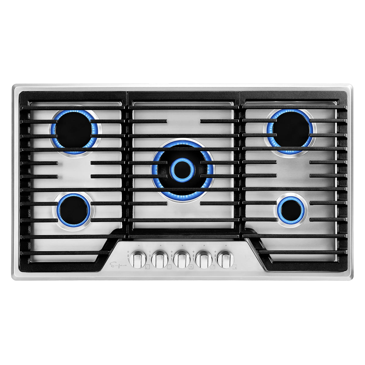 36 In Gas Cooktop Luxury Performance: Empava 36 Inch Gas Cooktop