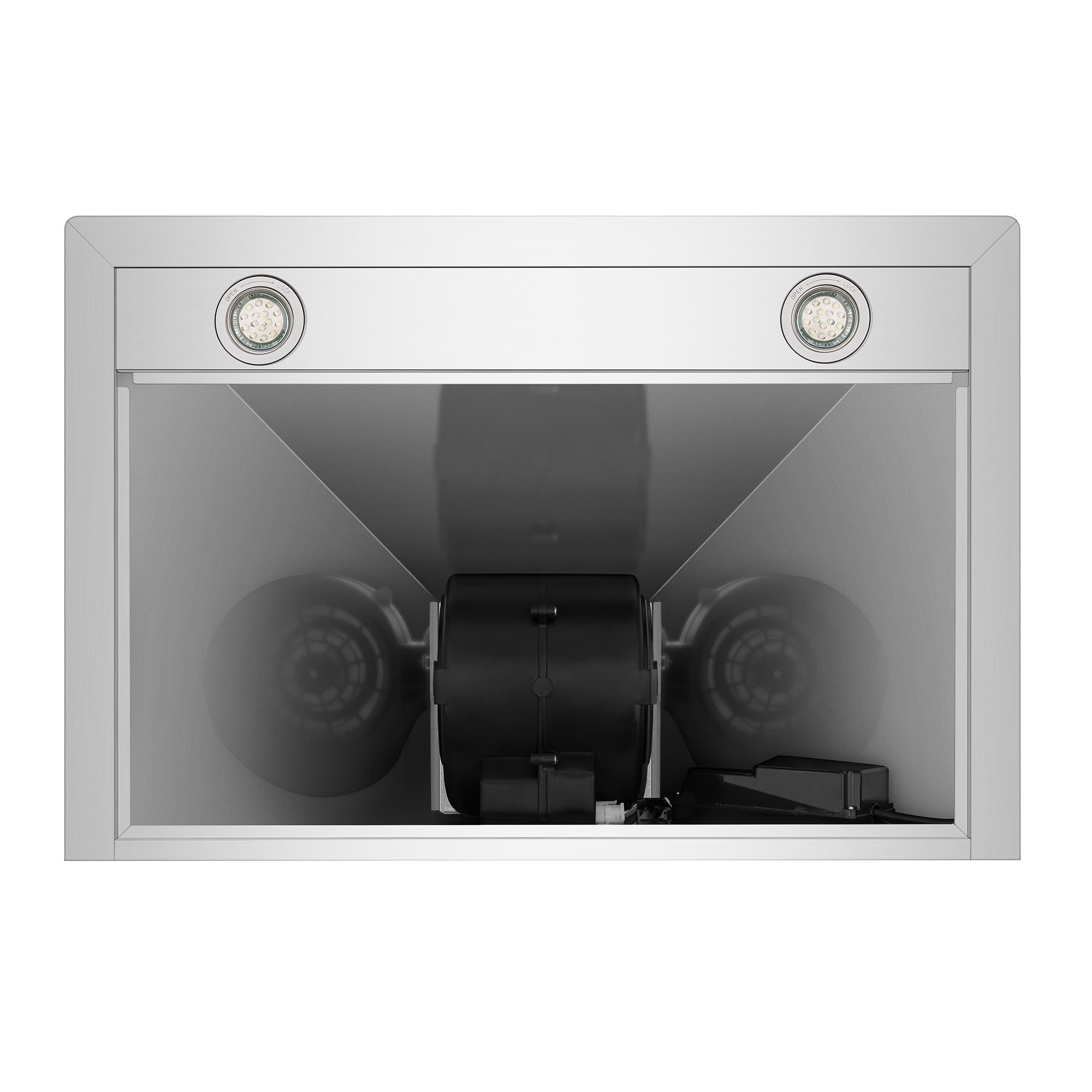 Tieasy 36" Stainless Steel Island Mount Range Hood - 900 CFM, LED Light, Mechanical Control