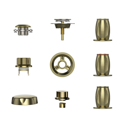 Bathtub Faucet Fixtures For EMPV-71JT667B 2-Person Whirlpool Tub Bronze Fixture-5
