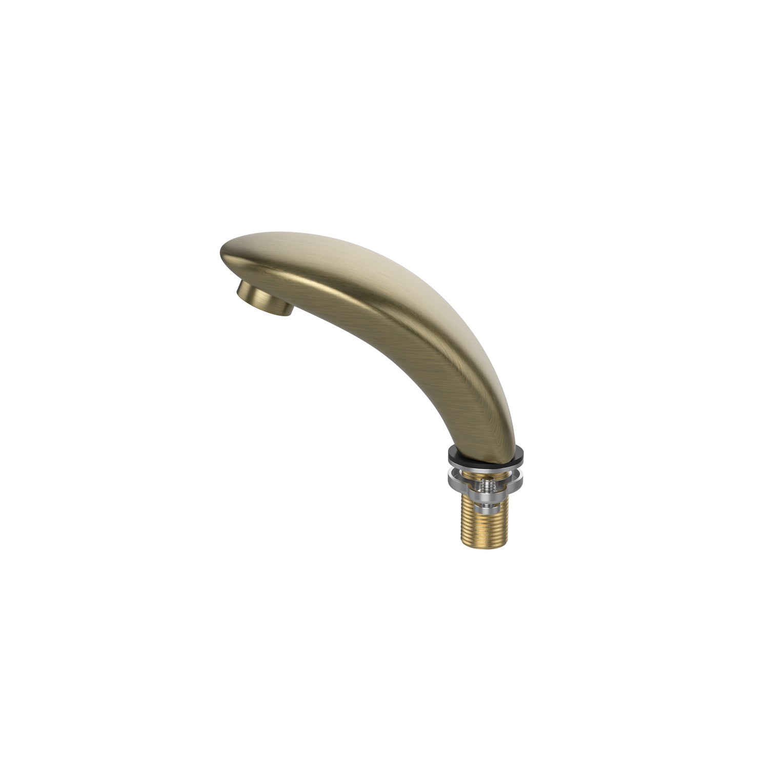 Discover the elegance of the EMPV-72JT367LED 2-Person Whirlpool Tub's bathtub faucet fixtures in a sleek bronze finish. The showerhead boasts a sophisticated curved handheld design, while the faucet arcs gracefully downward. Three matching knobs, accented in red, blue, and neutral colors, complete this refined ensemble.