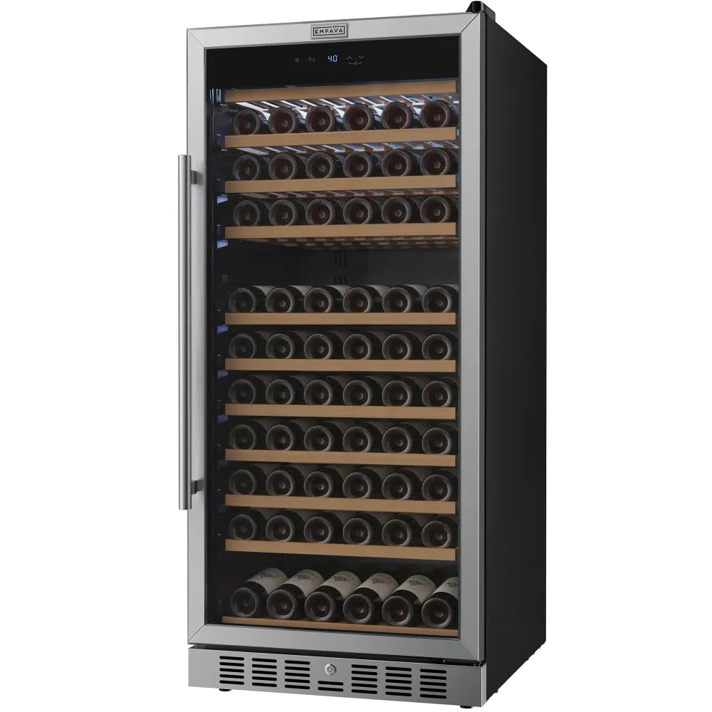Empava Enfriador de vino de 24 pulgadas Refrigerador de vino de 53 pulgadas de alto