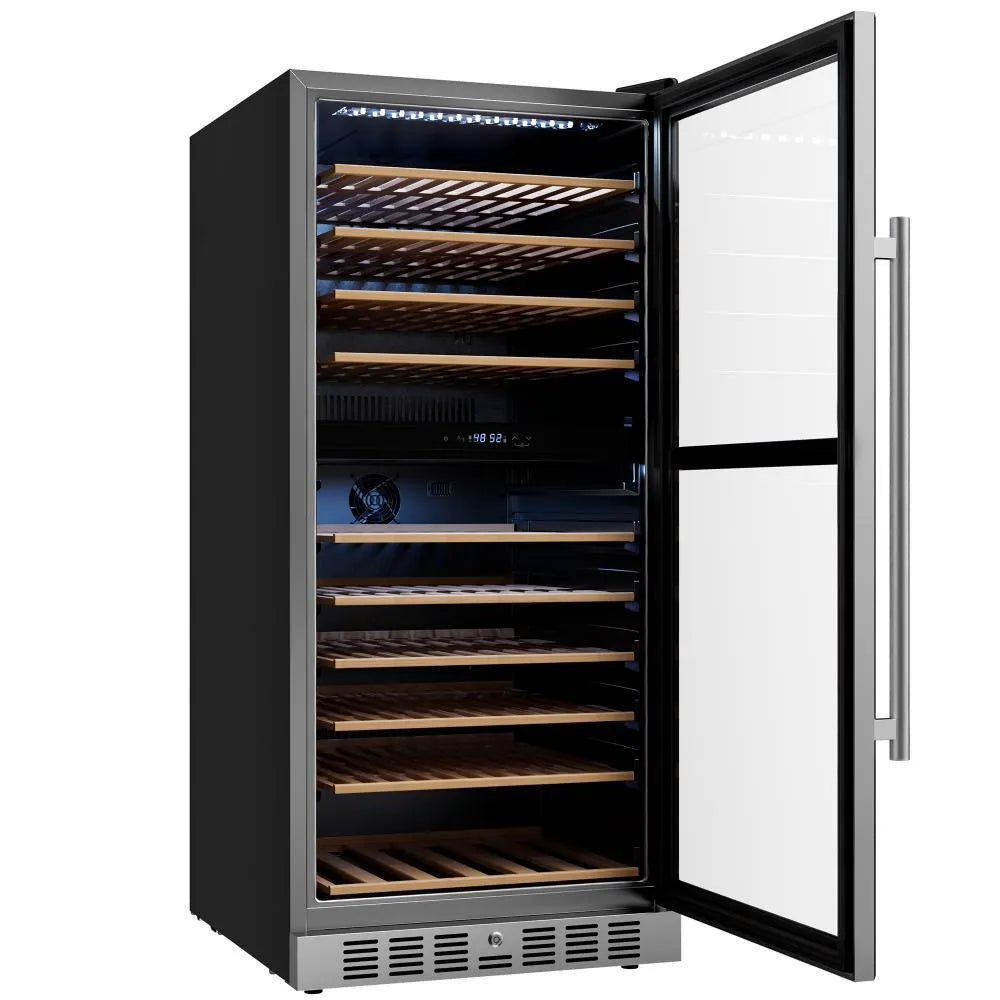 Empava 24 inch Dual Zone Wine Cooler 53 inch Tall Wine Refrigerator