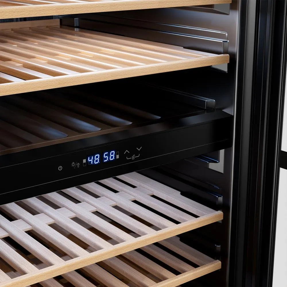 Empava 24 inch Dual Zone Wine Cooler 53 inch Tall Wine Refrigerator