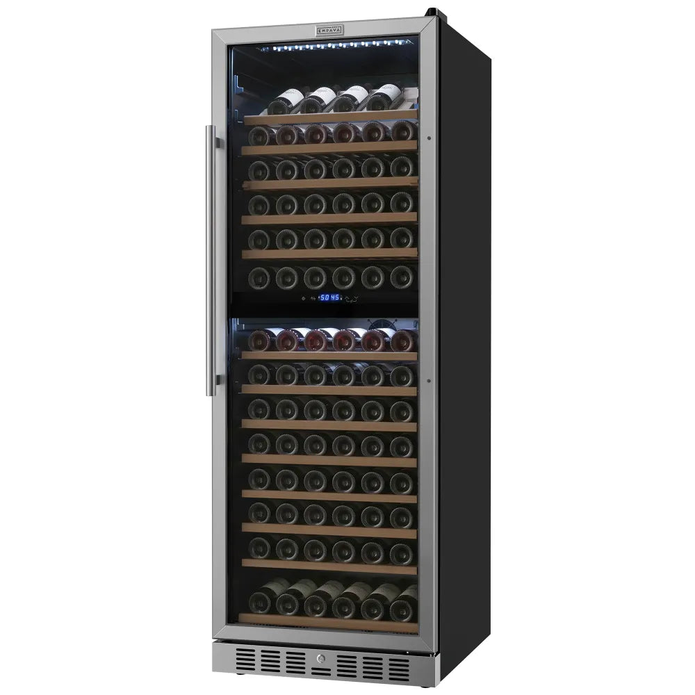 Empava 24 inch Dual Zone Wine Cooler 67 inch Tall Wine Refrigerator